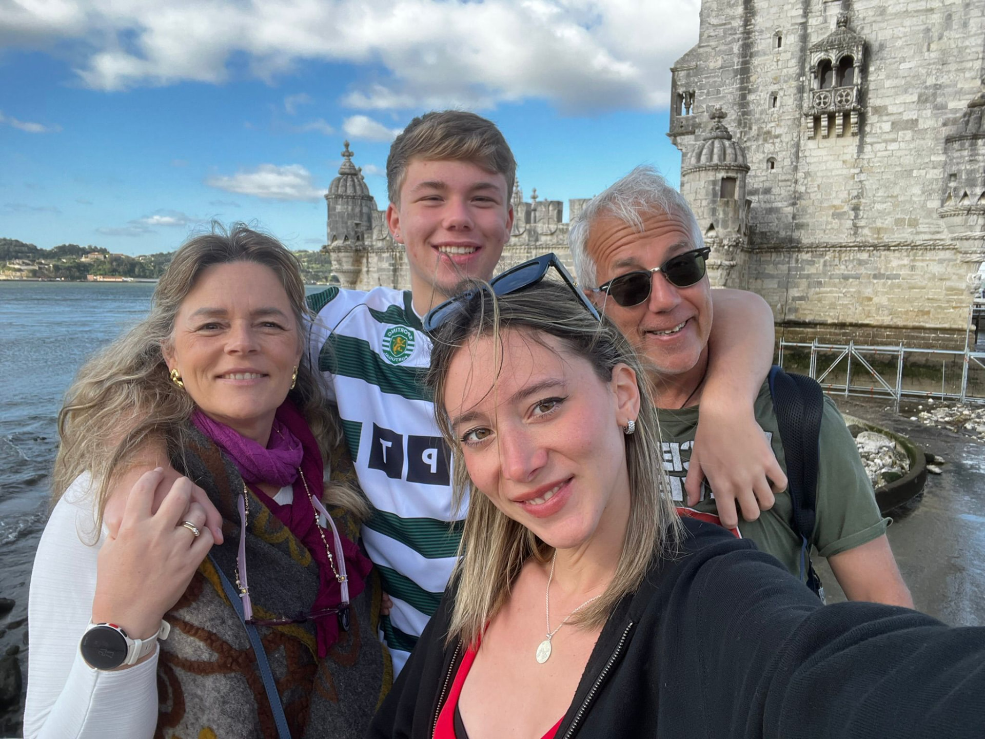 Federico in viaggio con la sua famiglia