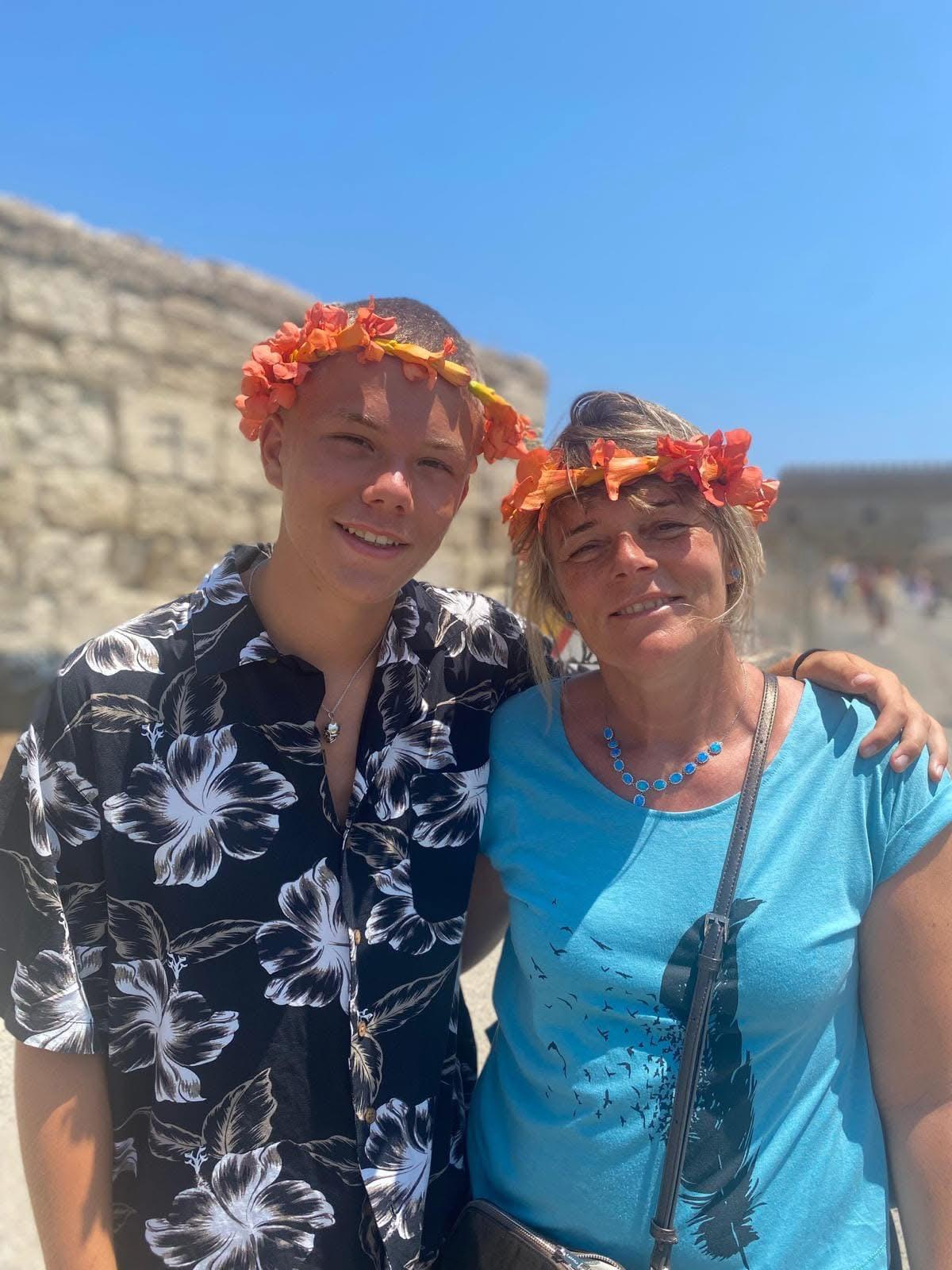 Federico con la mamma