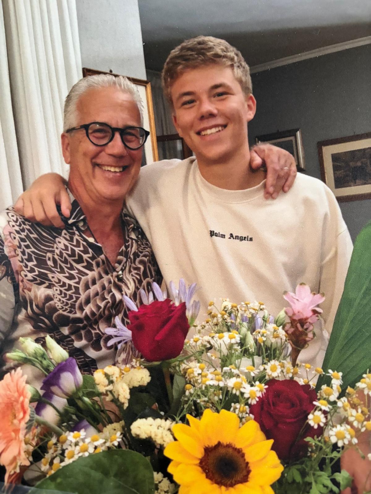 Federico con il papà